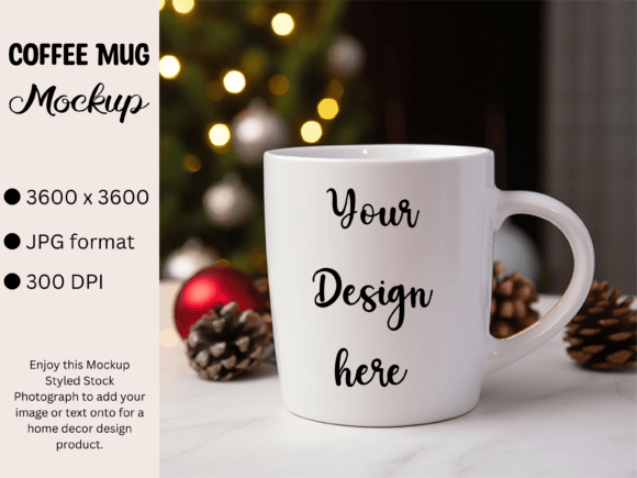 Download White Mug Product Mockup Photo Christmas - Mug product mockup Collection