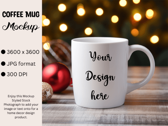 Download White Mug Product Mockup Photo Christmas - Premium Resources