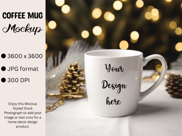 Download White Mug Product Mockup Christmas Photo - Premium Bundle